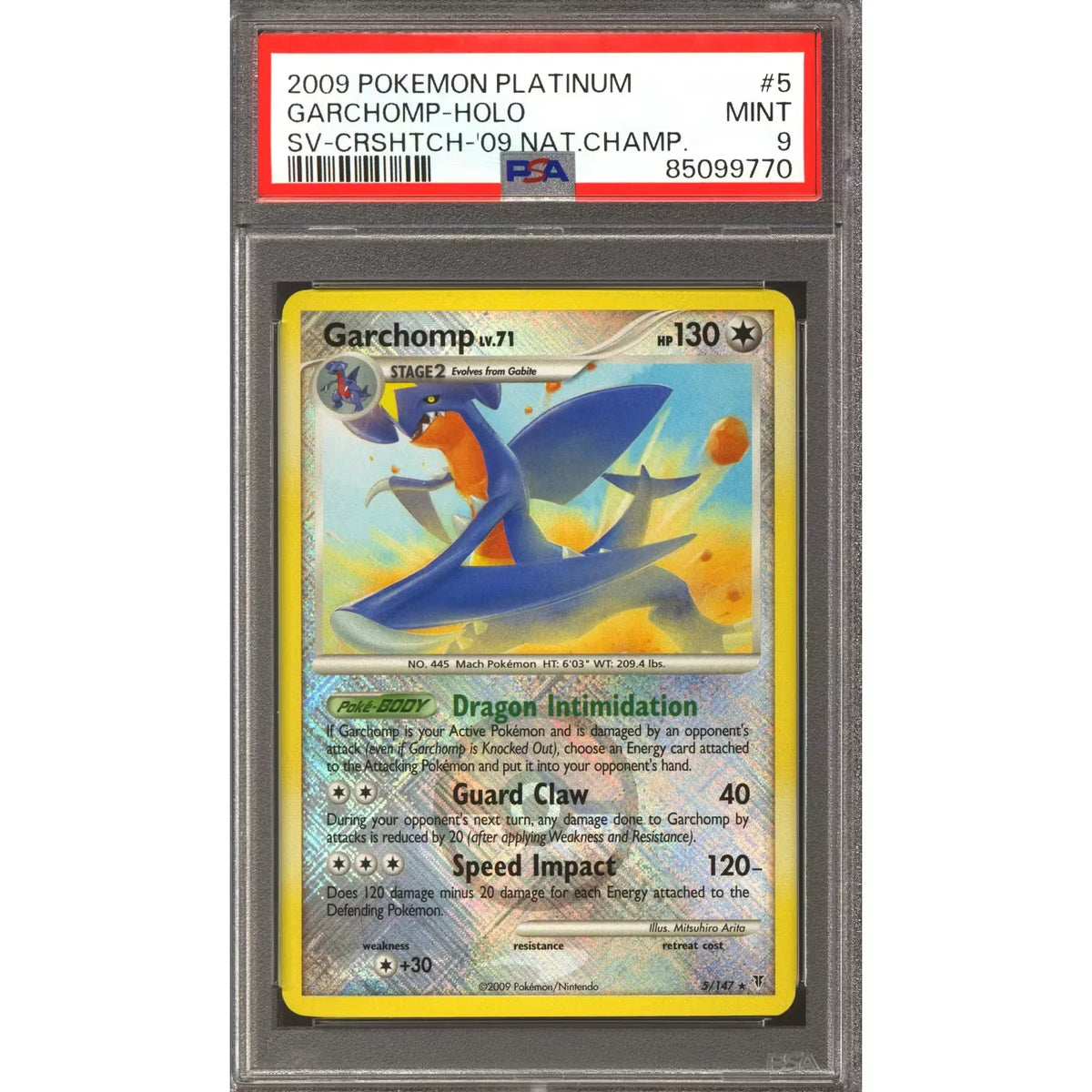 Pokemon 2009 National Championship Garchomp 5/147 | PSA 9 | P5296455