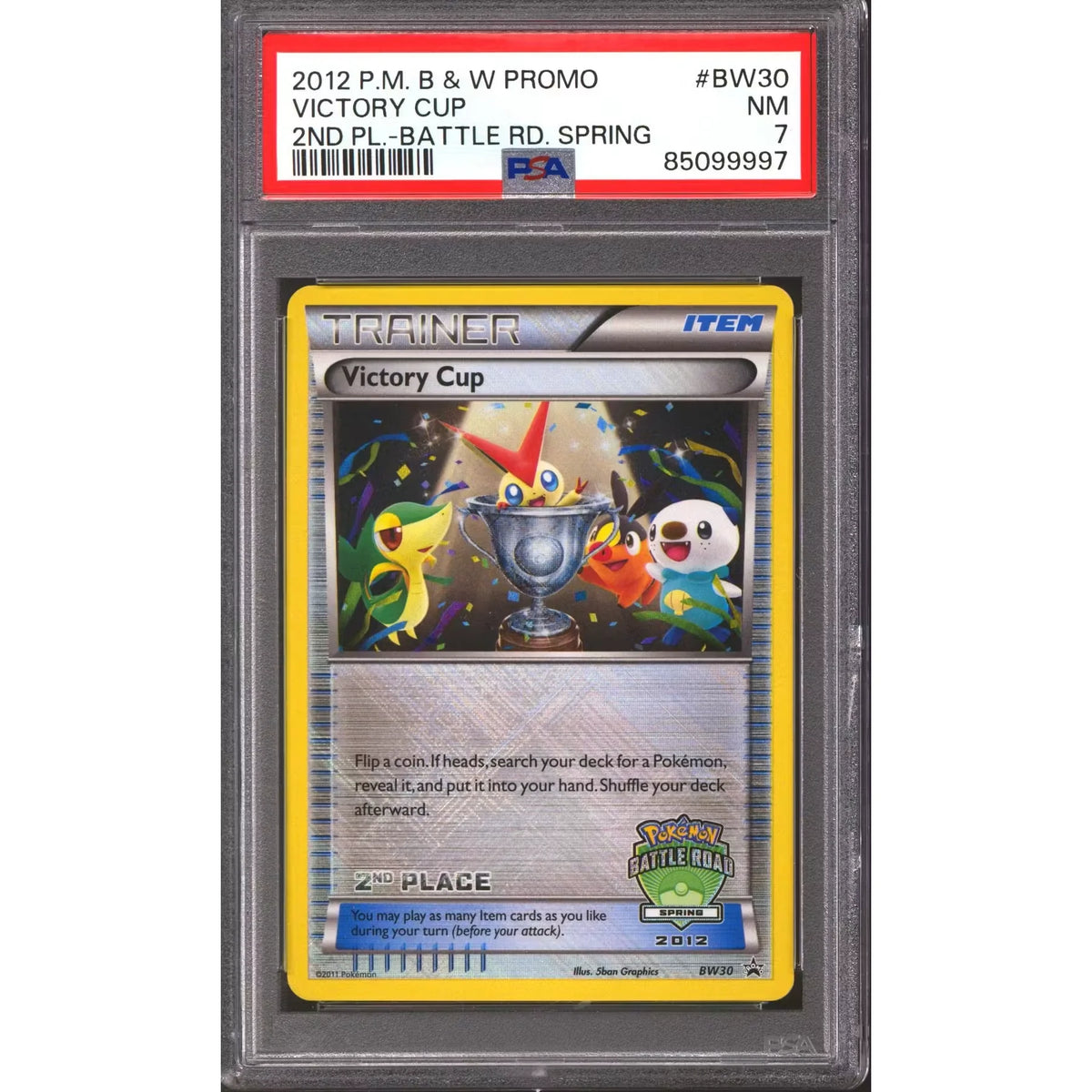 Pokemon 2012 Battle Road Spring 2nd Place Victory Cup | PSA 7 | P5296458