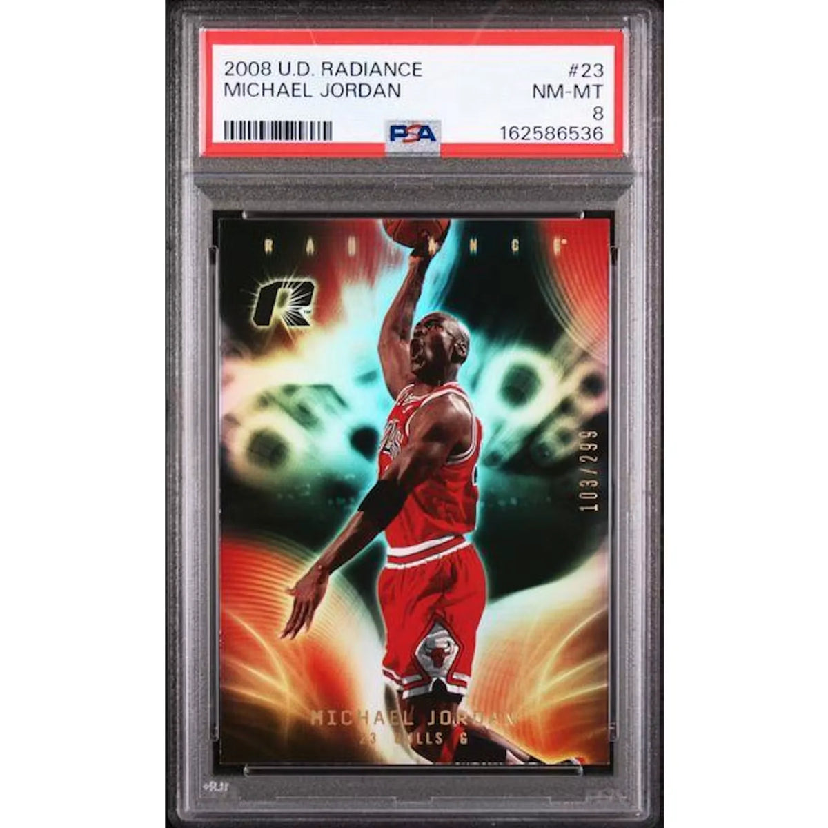Michael Jordan 2008 Upper Deck Radiance Card #23 | PSA 8 | P5298322