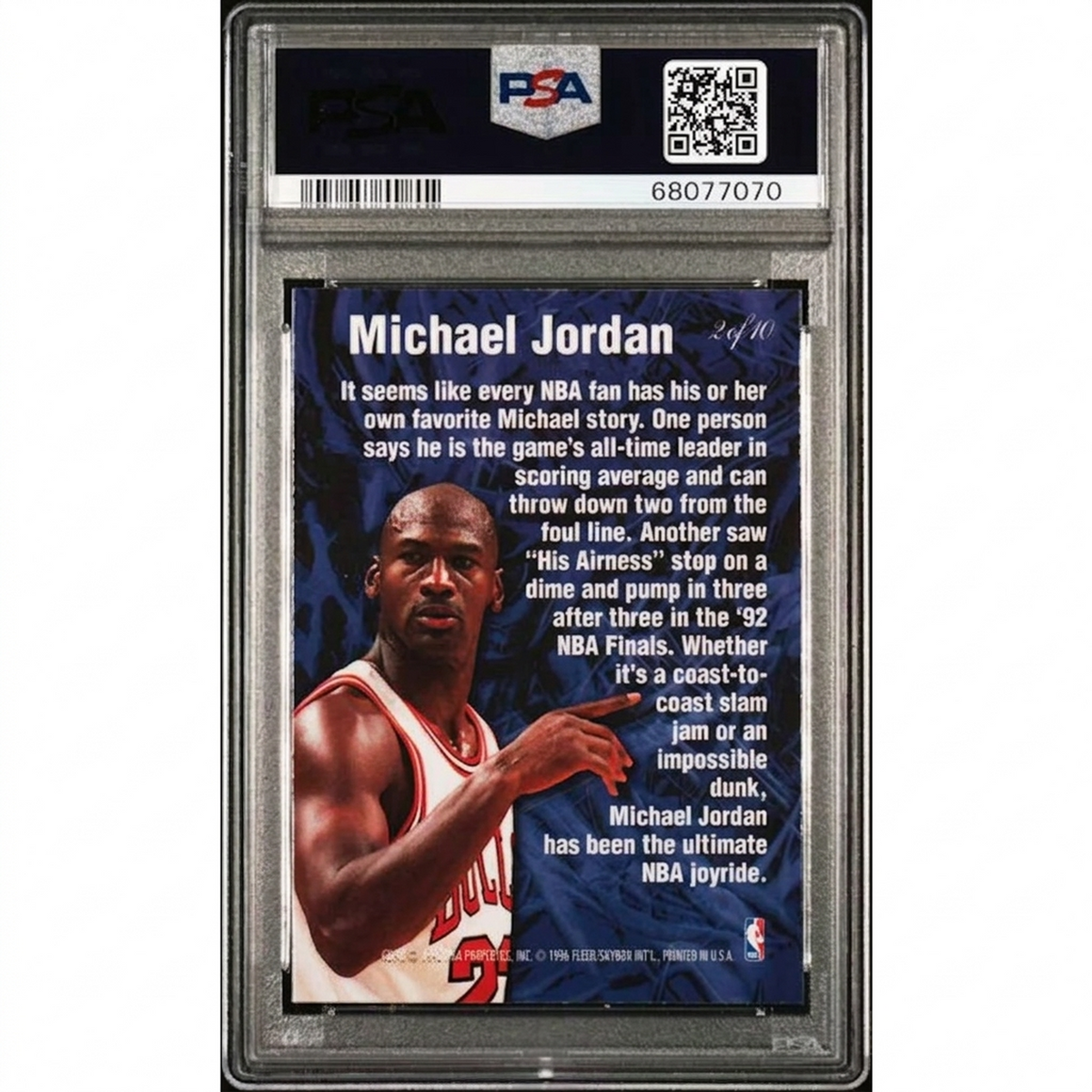 Michael Jordan 1995-96 Flair Anticipation #2 | PSA 8 | P5298428