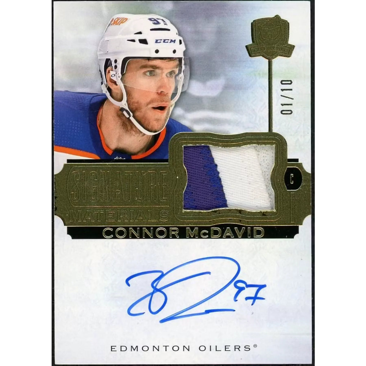 Connor McDavid Signed 2022-23 Upper Deck The Cup Card | Auto/10 | P5298482