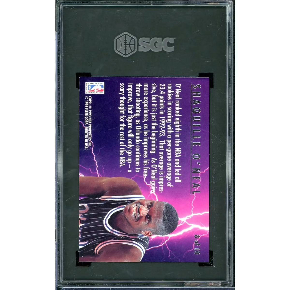 Shaquille O'Neal 1993-94 Fleer Ultra Scoring Kings #8 | SGC 8 | P5298483