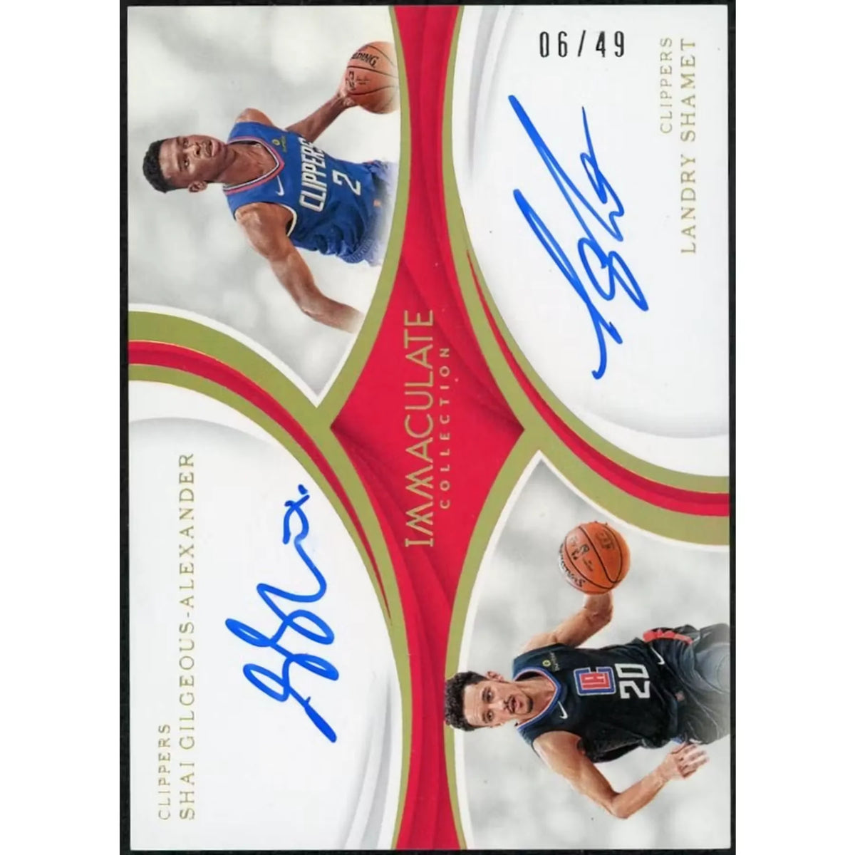 Shai Gilgeous-Alexander & Landry Shamet Signed 2018-19 Panini Immaculate | P5298585