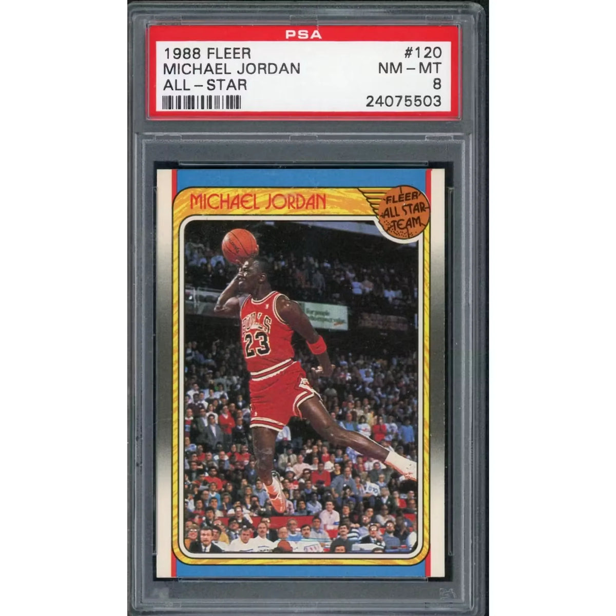 Michael Jordan 1988 Fleer All-Star #120 | PSA 8 | P5298613