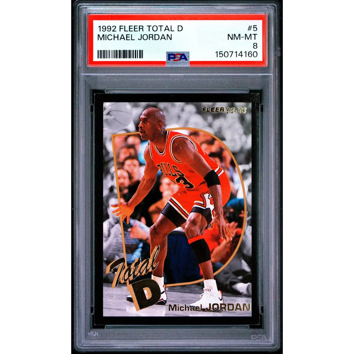 Michael Jordan 1992 Fleer Total D #5 | PSA 8 | P5298658
