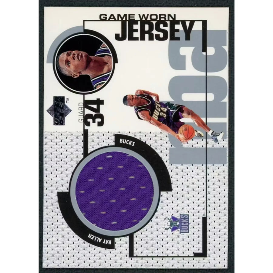 Ray Allen 1998 Upper Deck Game Jersey | Basketball Memorabilia | P5298927