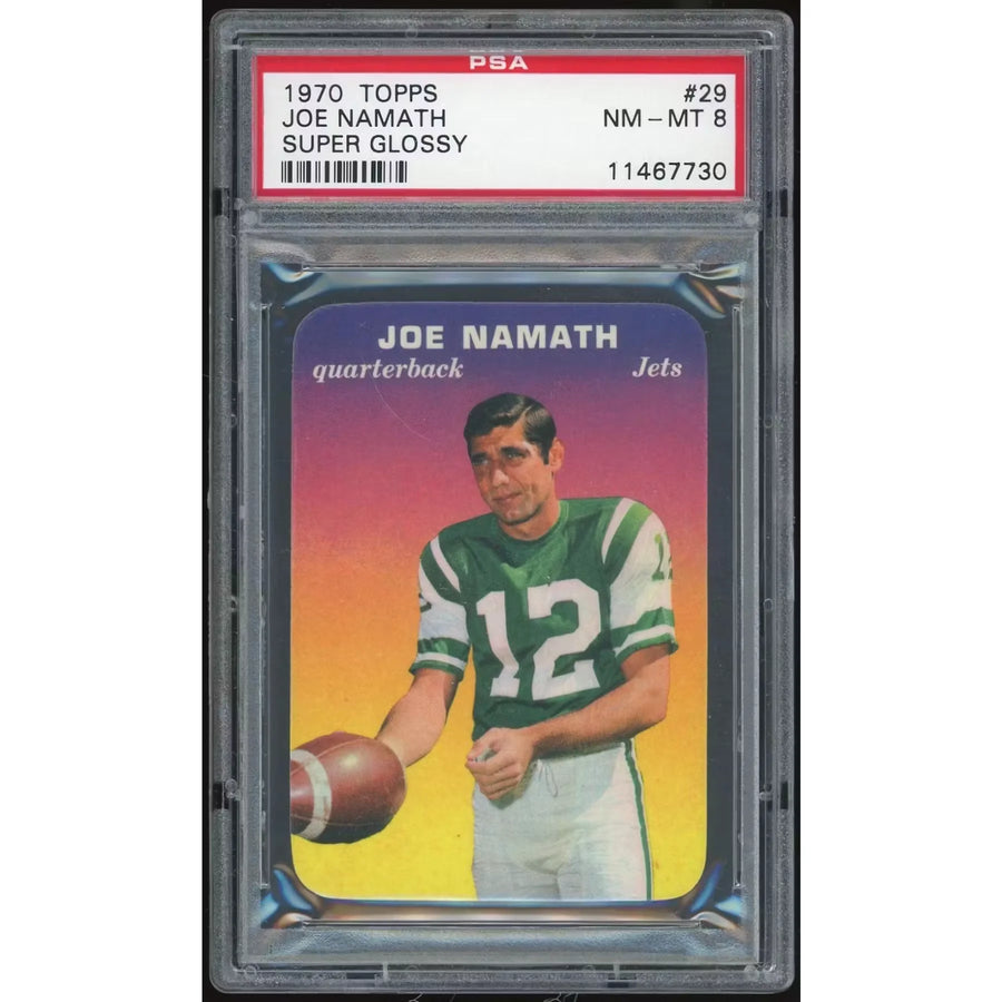 Joe Namath 1970 Topps Super Glossy #29 | PSA 8 - D3 | P5411680