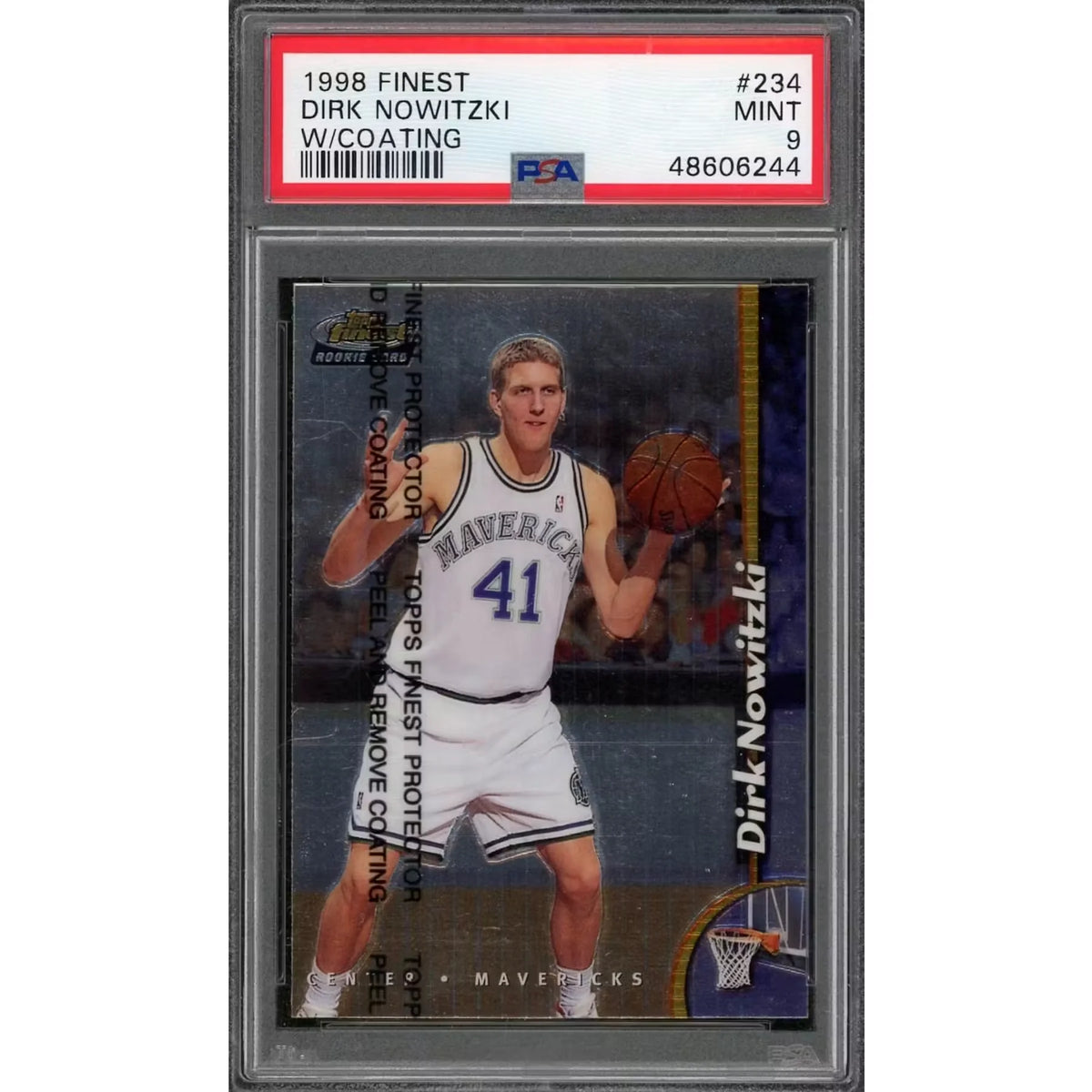 Dirk Nowitzki 1998 Finest Rookie Card #234 | PSA 9 | P5541553