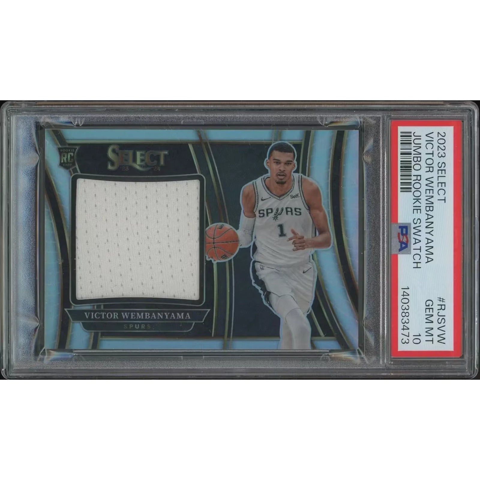 Victor Wembanyama 2023-24 Panini Select Jumbo Rookie Jersey | PSA 10 GEM MT