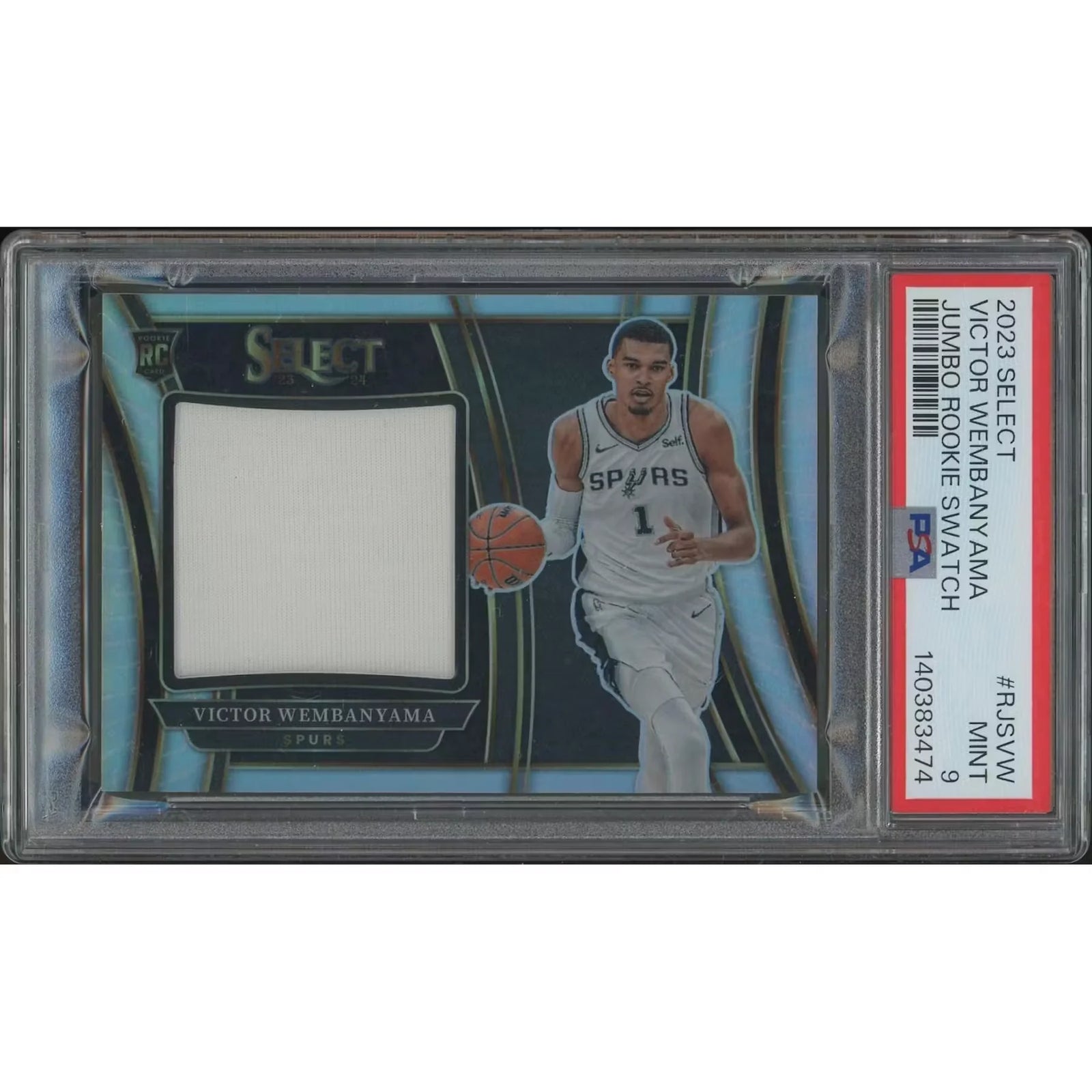 Victor Wembanyama 2023-24 Panini Select Jumbo Rookie Jersey | PSA 9 MINT
