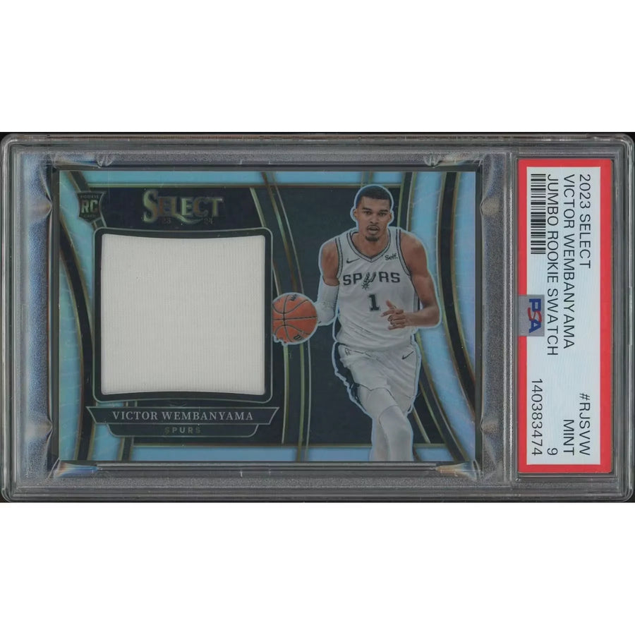 Victor Wembanyama 2023-24 Panini Select Jumbo Rookie Jersey | PSA 9 MINT