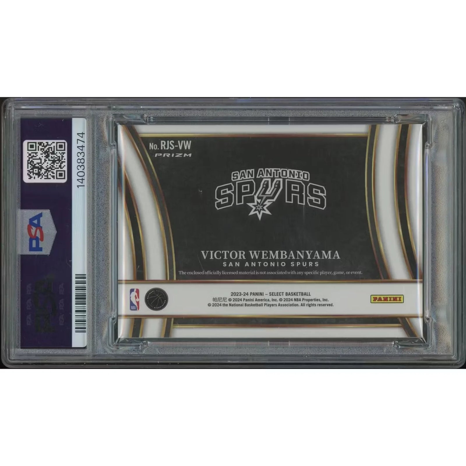 Victor Wembanyama 2023-24 Panini Select Jumbo Rookie Jersey | PSA 9 MINT
