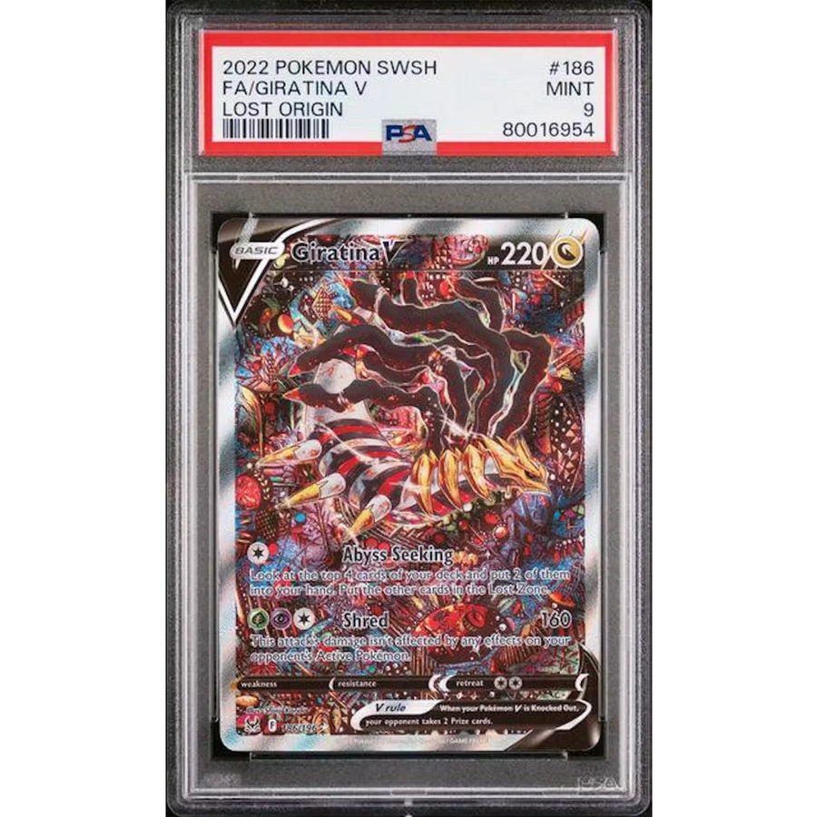 2022 Pokemon Lost Origin Giratina V Full Art #186 PSA 9 - D2 | P5596890