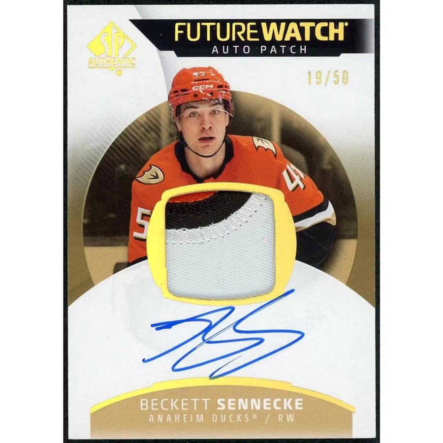 Beckett Sennecke 2025-26 Upper Deck SP Authentic Card | Future Watch Auto | P5599027