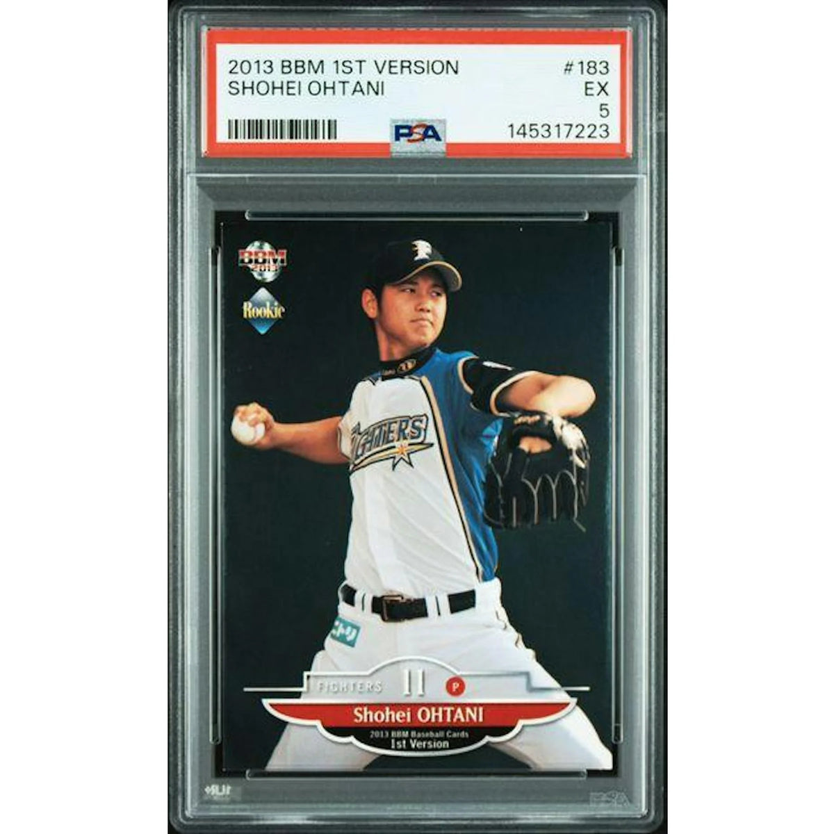 Shohei Ohtani 2013 BBM 1st Version Rookie Card #183 | PSA 5 | P5599029