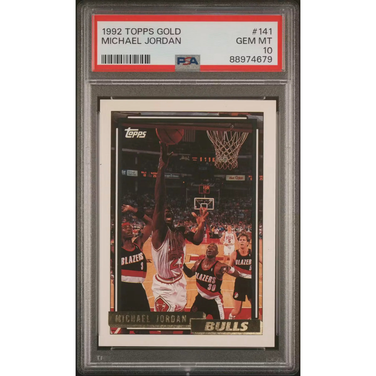 Michael Jordan 1992 Topps Gold Card #141 | PSA 10 | P5599150