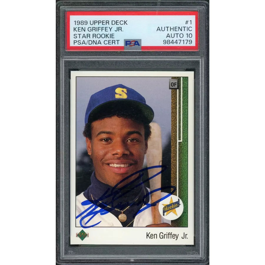 Ken Griffey Jr Signed 1989 Upper Deck Star Rookie Card | PSA Authentic | P5599194