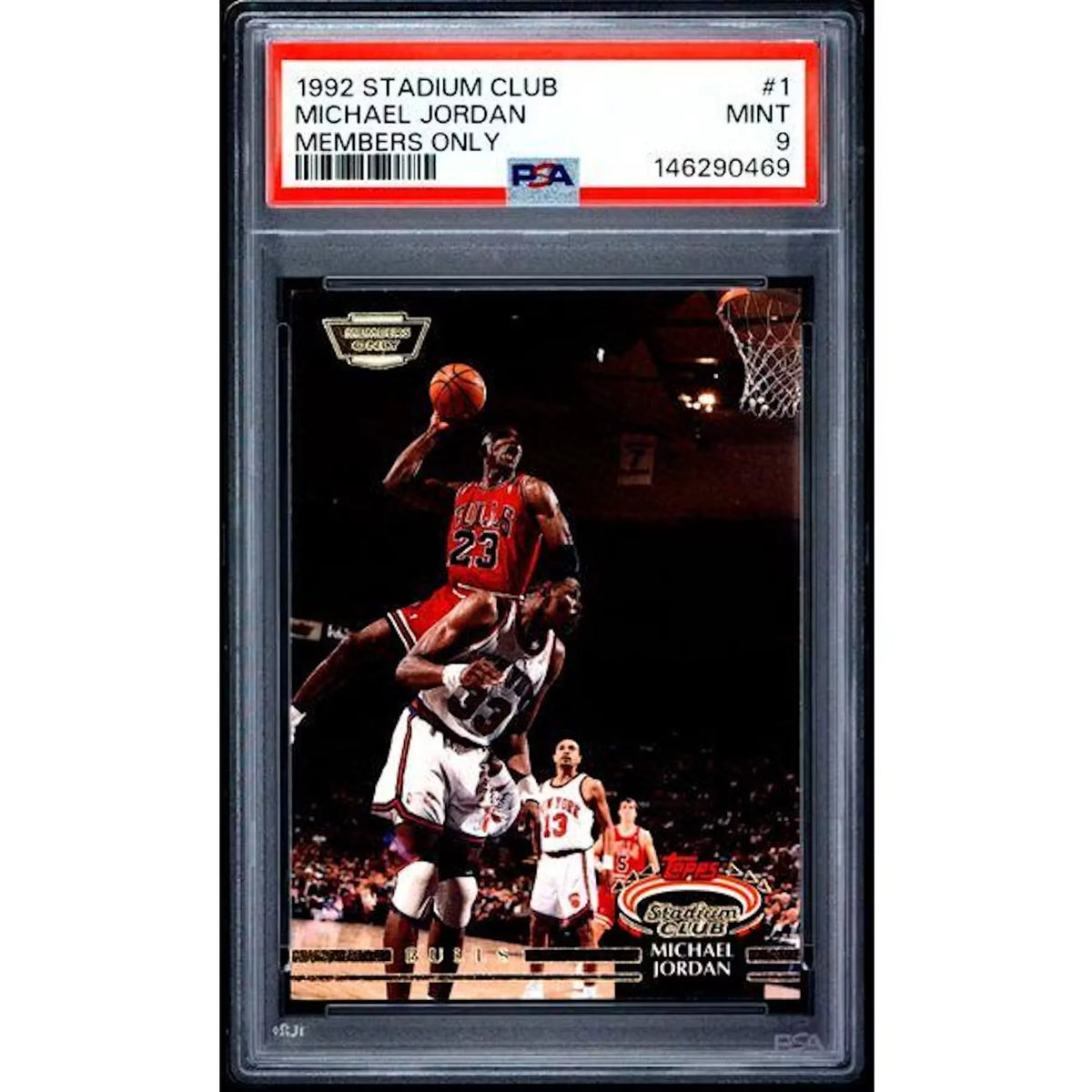 Michael Jordan 1992 Topps Stadium Club Members Only #1 | PSA 9 | P5599195