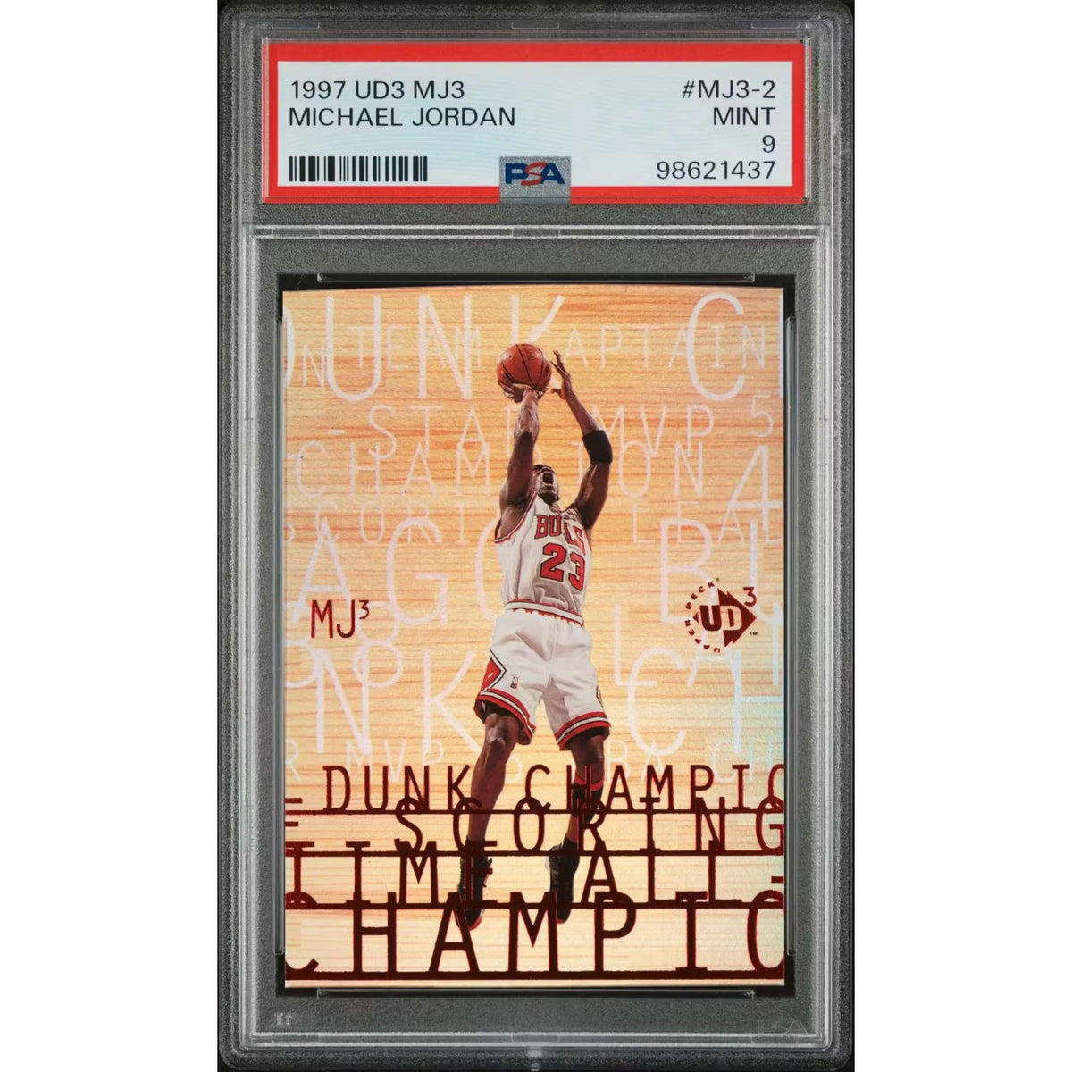 Michael Jordan 1997 Upper Deck MJ3 #MJ3-2 Card | PSA 9 | P5599255
