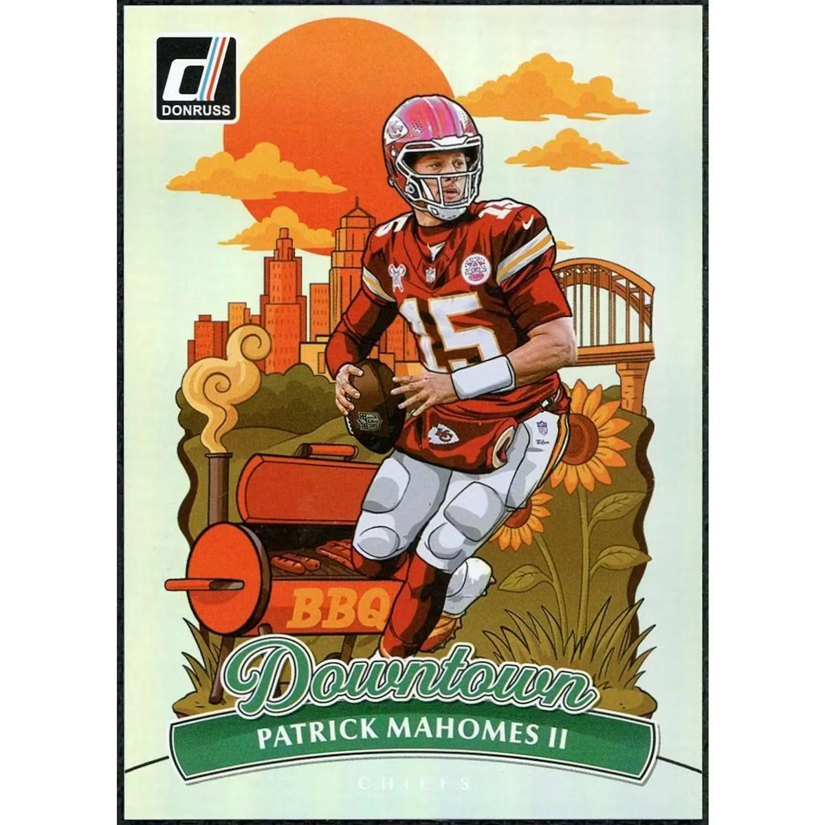 Patrick Mahomes II 2025 Panini Donruss Downtown #8 Card | P5599259