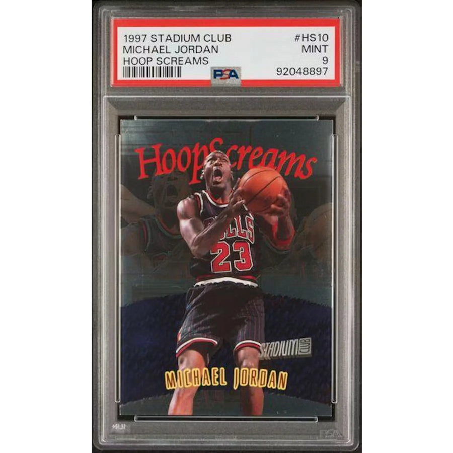 Michael Jordan 1997 Topps Stadium Club Hoop Screams #HS10 | PSA 9 | P5599279