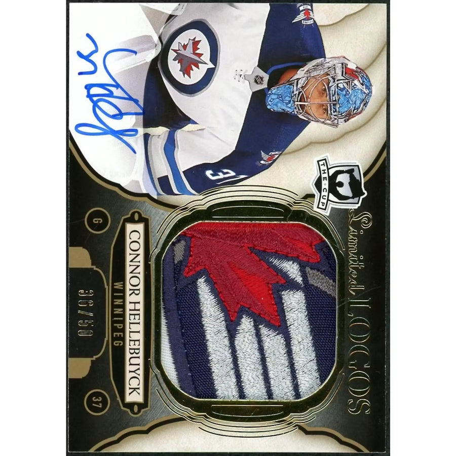 Connor Hellebuyck 2018 Upper Deck The Cup Limited Logos Card |/50 | P5599330