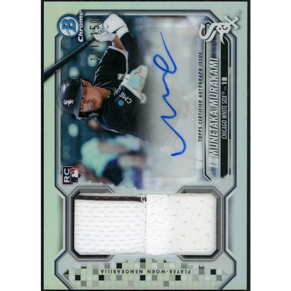 Munetaka Murakami Signed Rookie Patch Auto Card | 2026 Bowman Chrome | P5599355
