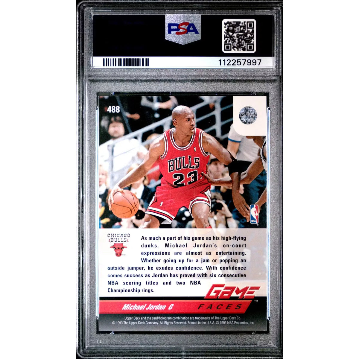1992 Upper Deck Michael Jordan #488 PSA 10 - D2 | P5599397