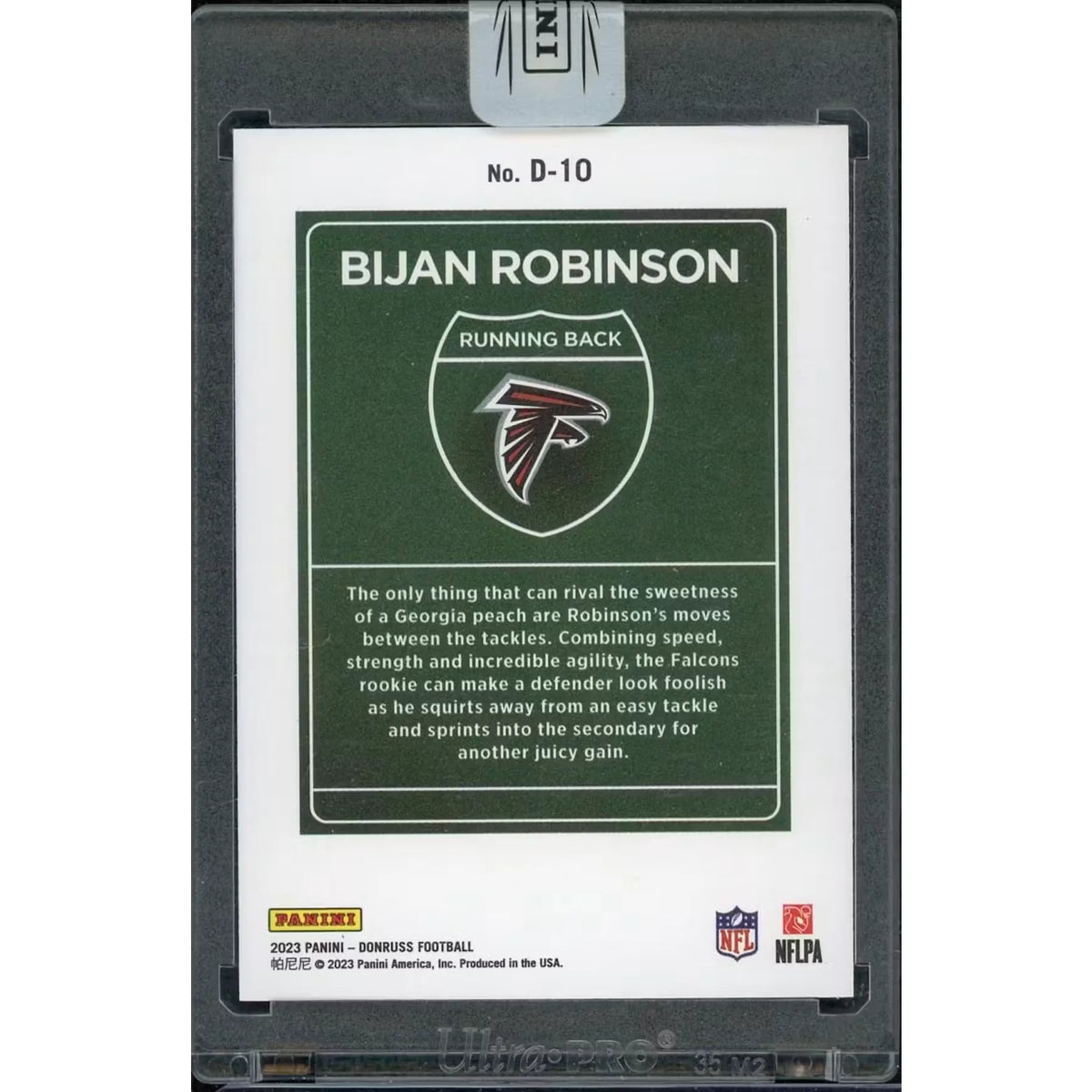 Bijan Robinson 2023 Panini Donruss Downtown Rookie #D-10 | Sealed | P5599398