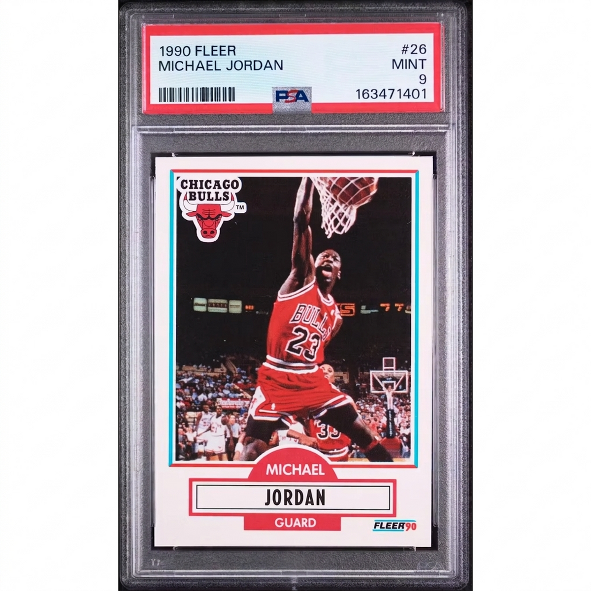 Michael Jordan 1990 Fleer #26 Basketball Card | PSA 9 | P5599910