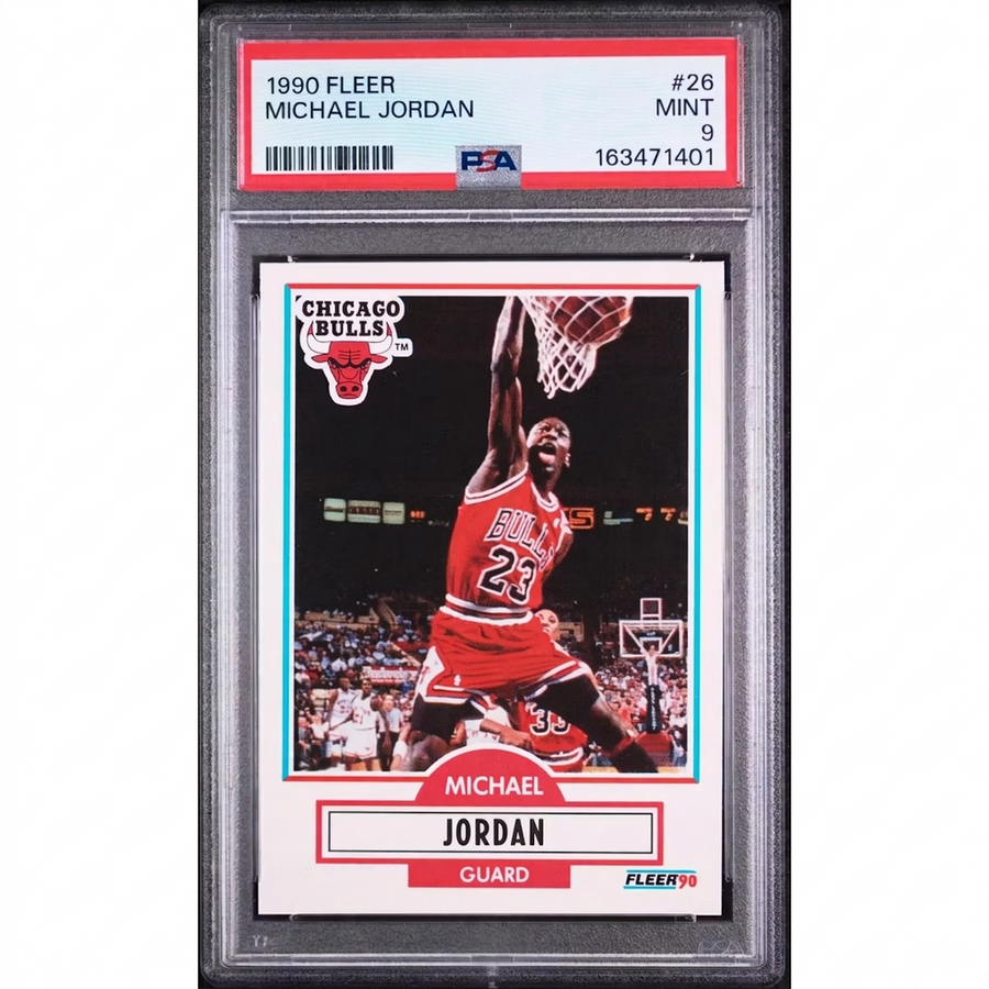 Michael Jordan 1990 Fleer #26 Basketball Card | PSA 9 | P5599910