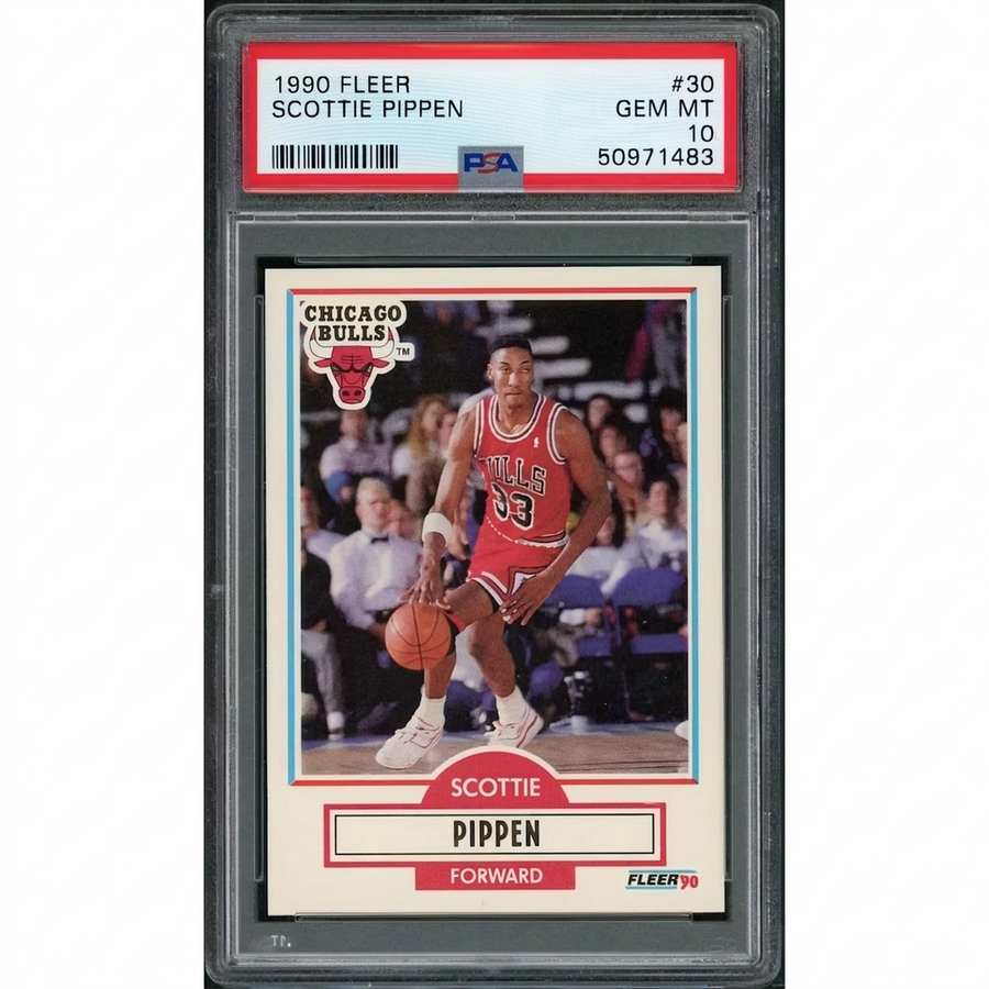 1990 Fleer Scottie Pippen #30 Basketball Card | PSA 10 | P5599953