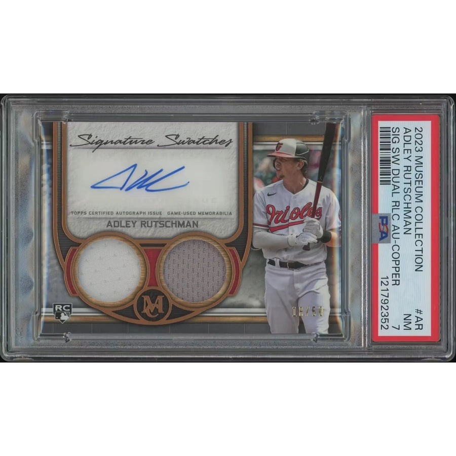 Adley Rutschman Signed 2023 Topps Museum Collection Copper Rookie Jersey | P5600012