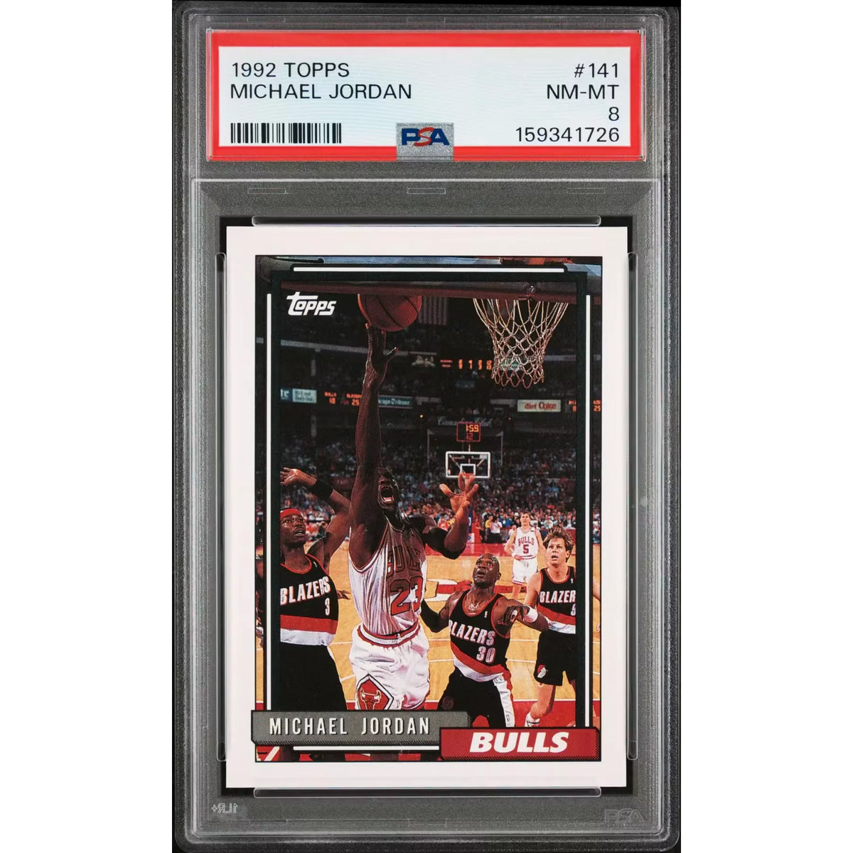 Michael Jordan 1992 Topps #141 Card | PSA 8 | P5600025