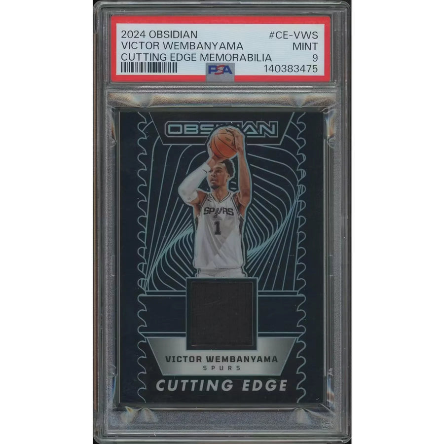 Victor Wembanyama Signed Cutting Edge Jersey Card | 2024-25 Panini Obsidian #144/249