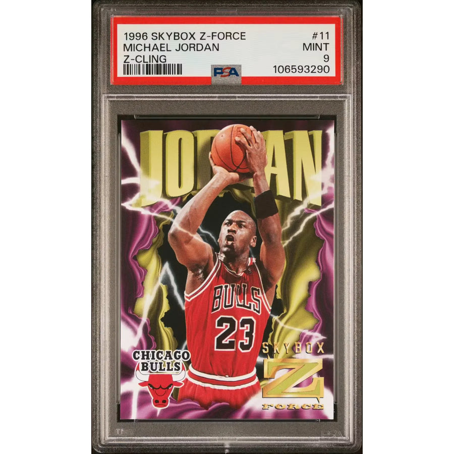 Michael Jordan 1996 Skybox Z-Force Z-Cling #11 Card | PSA 9 | P5645349