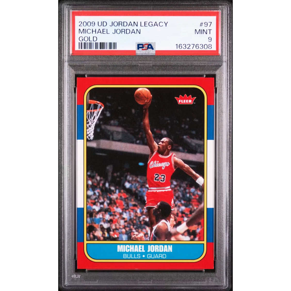 Michael Jordan 2009 Upper Deck Jordan Legacy Gold #97 Card | PSA 9 | P5645475