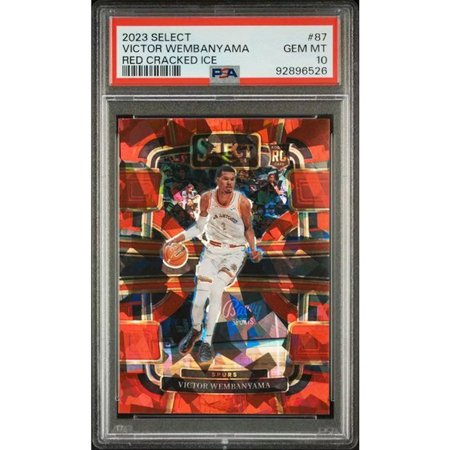Victor Wembanyama 2023 Panini Select Red Ice #87 | PSA 10 | P5645653