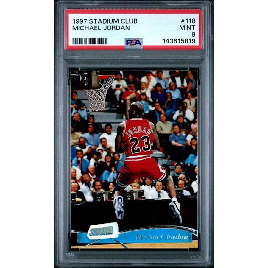 Michael Jordan 1997 Topps Stadium Club #118 | PSA 9 | P5645828