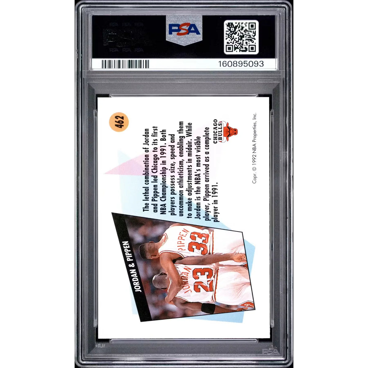 1991 Skybox Michael Jordan/Scottie Pippen #462 | PSA 10 | P5645882