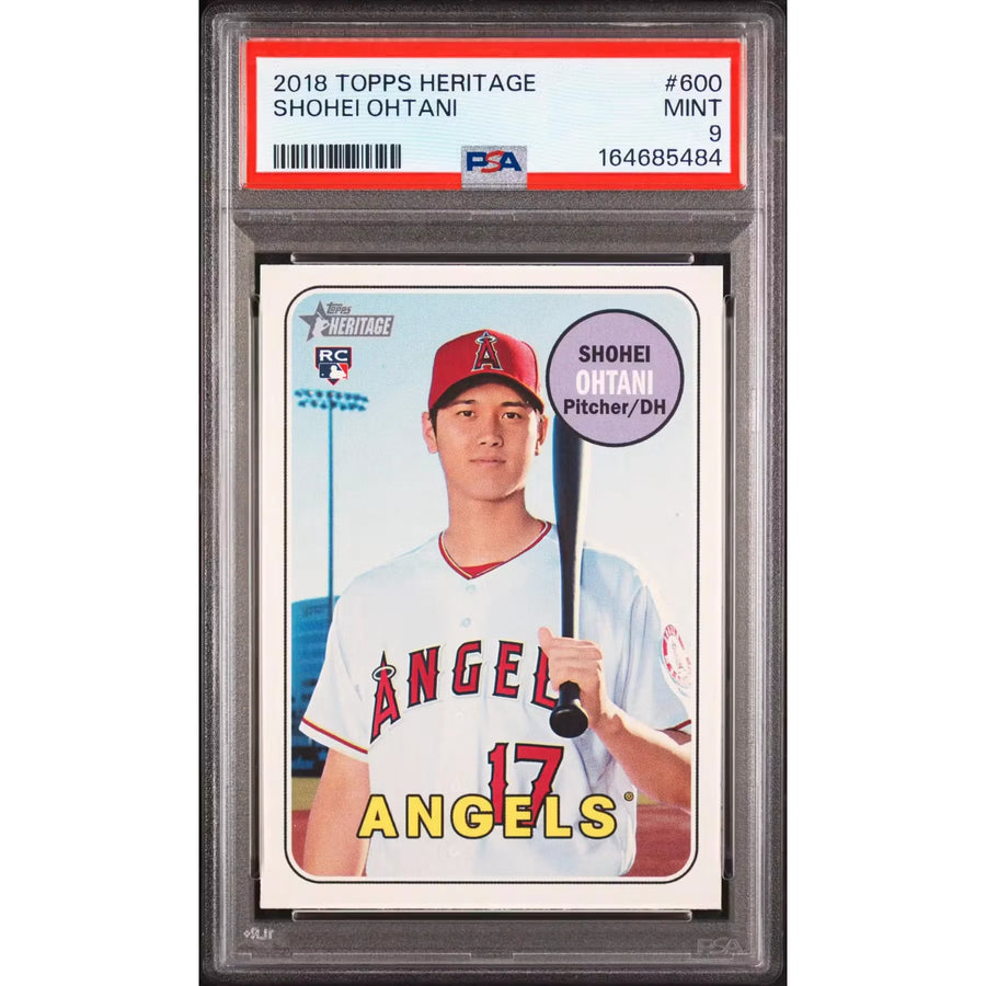 2018 Topps Heritage Shohei Ohtani Rookie #600 PSA 9 - D2 | P5645926