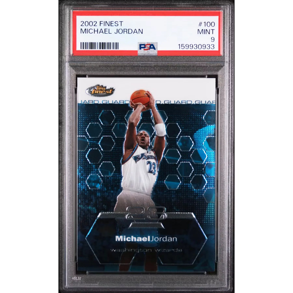Michael Jordan 2002 Topps Finest #100 Card | PSA 9 | P5646074