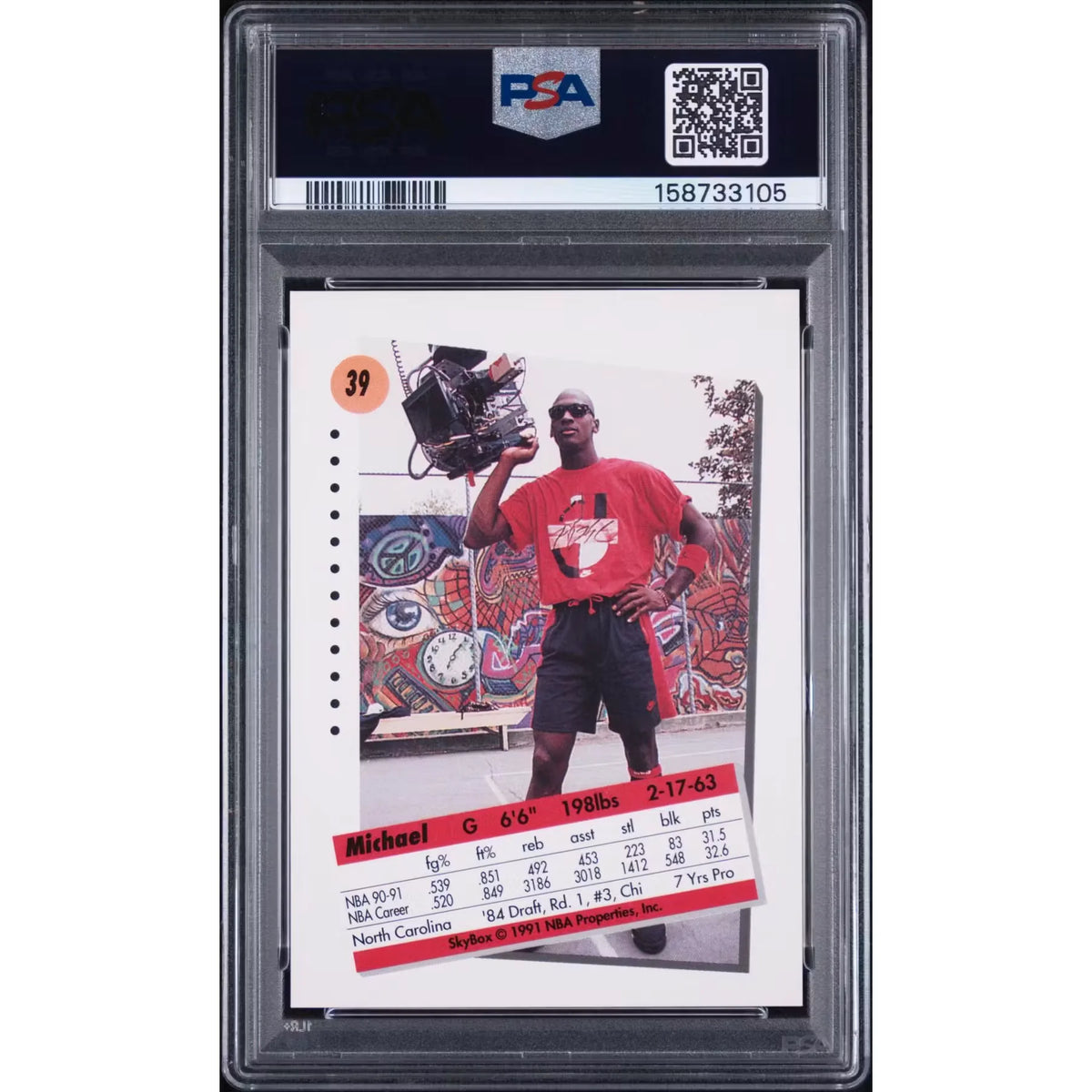 Michael Jordan 1991 Skybox #39 Card | PSA 9 | P5646187