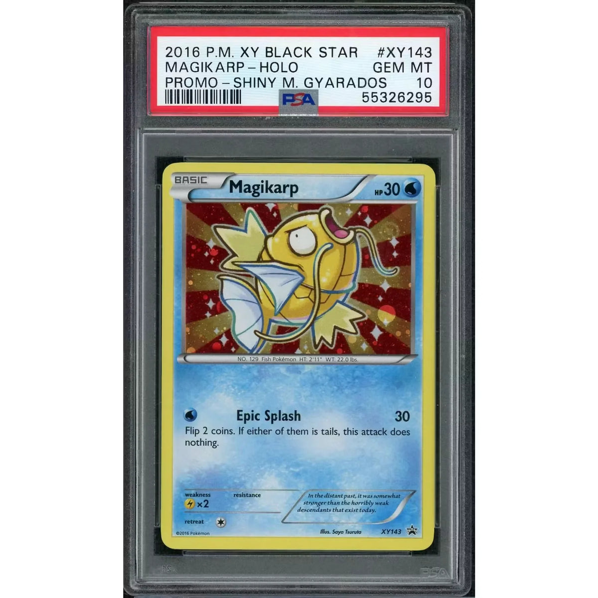 2016 Pokemon XY Shiny M Gyarados Holo Promo #XY143 | PSA 10 | P5688818