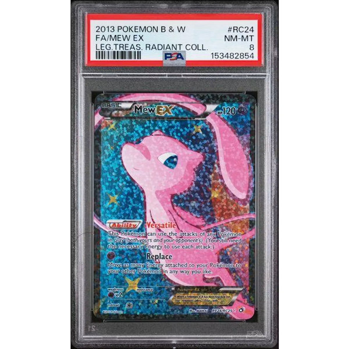 Mew EX #RC24 2013 Pokemon Legendary Treasures | PSA 8 | P5689162