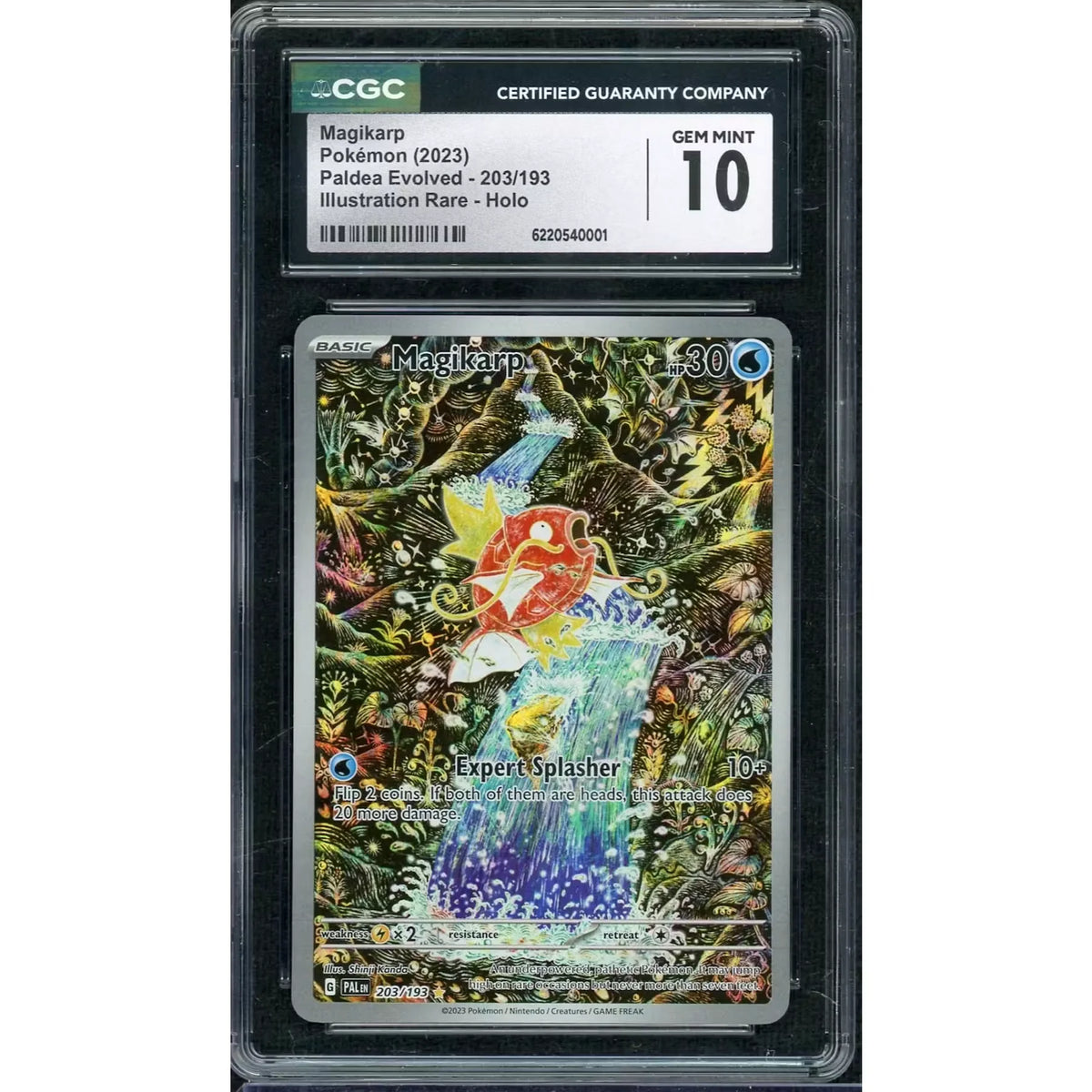 2023 Pokemon Paldea Evolved Magikarp Illustration Rare #203 | CGC 10 | P5689281