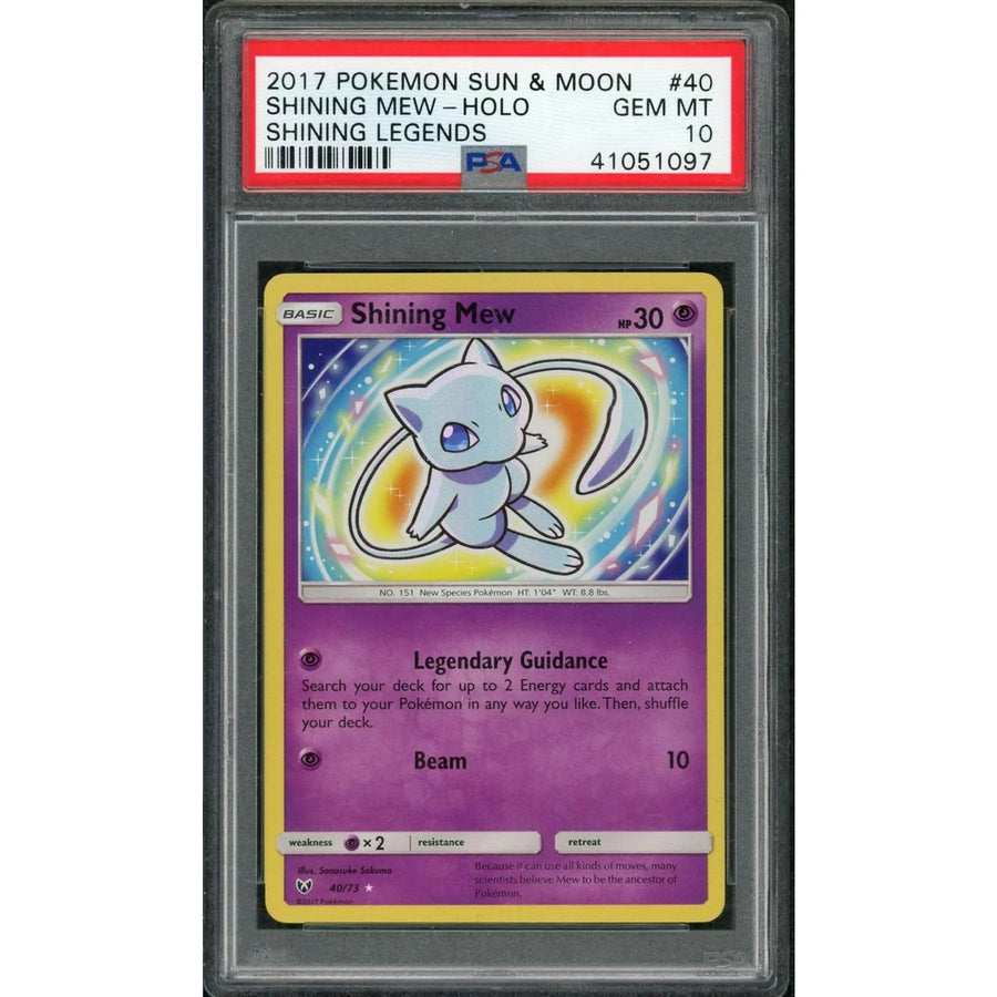 2017 Pokemon Shining Legends Shining Mew Holo #40 PSA 10 - D4 | P5689414