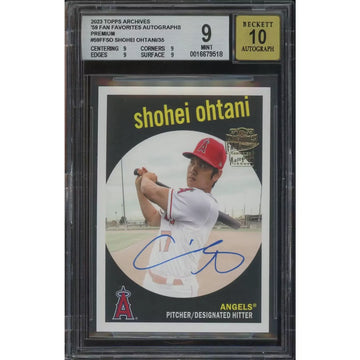 Shohei Ohtani Signed 2023 Topps Archives Card | 1959 Fan Favorites Auto | P5691191