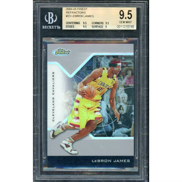 LeBron James 2004 Topps Finest Refractor Card #23 | BGS 9.5 | P5691200