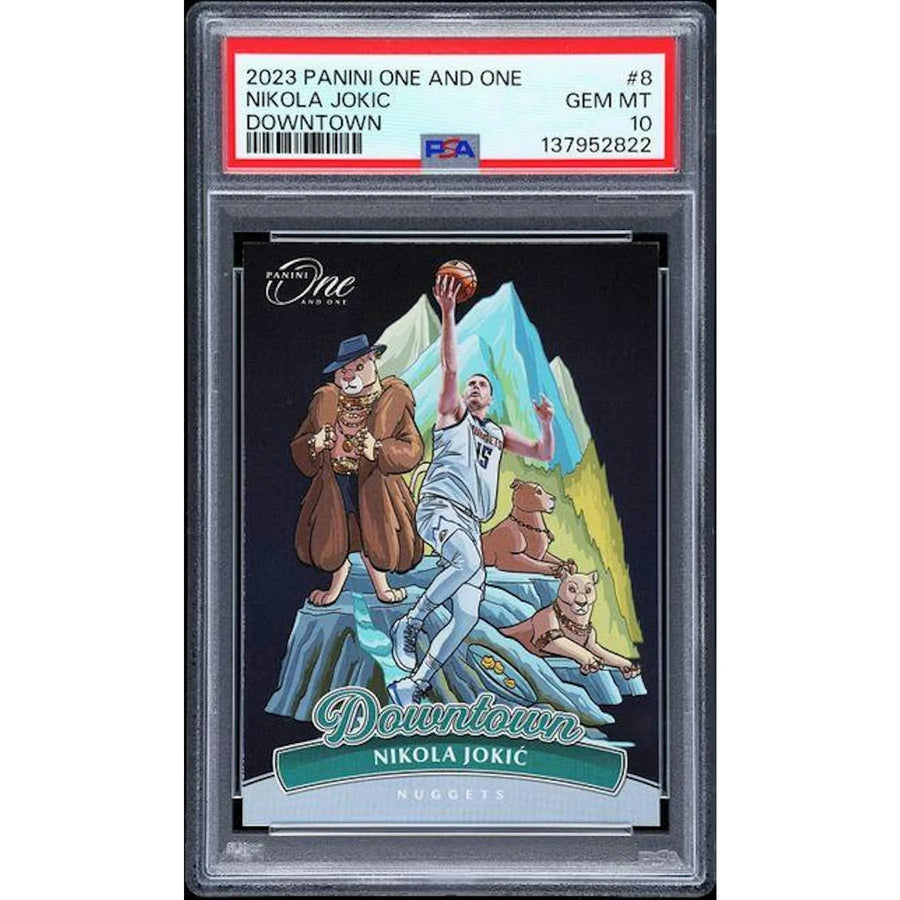 Nikola Jokic 2023-24 Panini One and One Downtown #8 PSA 10 | P5691208
